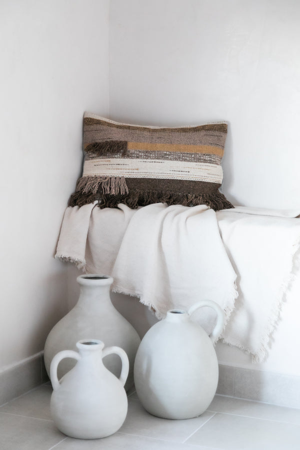 Housse de coussin Za’ guiba - Marron